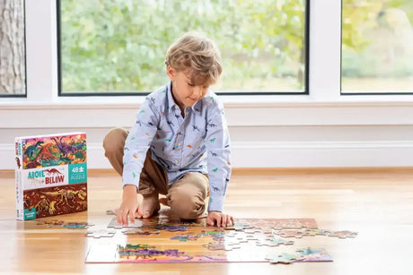 Above & Below 48 Piece Puzzle - Dinosaur World - Toybox Tales