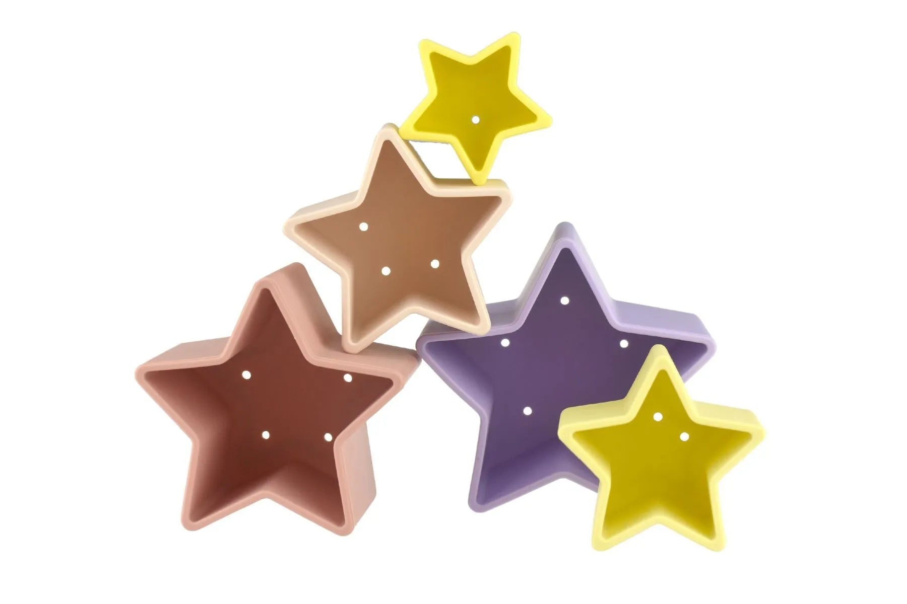 Stacking Stars 5 Piece Silicone Set