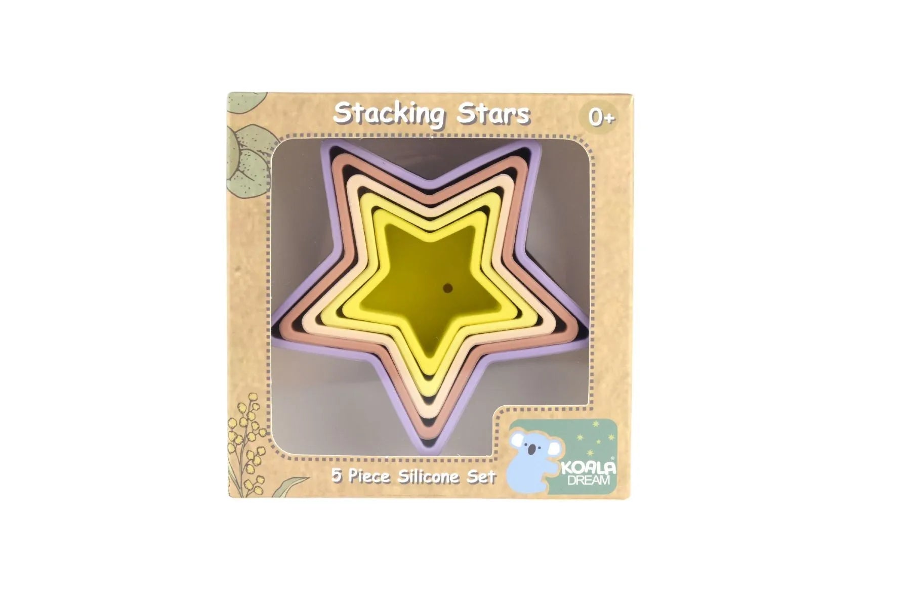 Stacking Stars 5 Piece Silicone Set