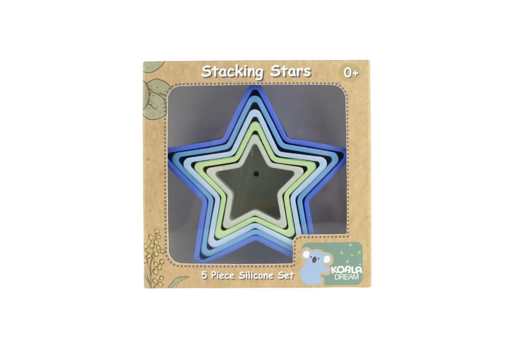 Stacking Stars 5 Piece Silicone Set