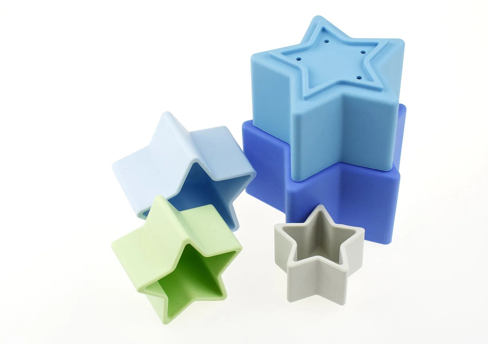 Stacking Stars 5 Piece Silicone Set