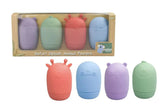 Silicone Safari Splash Animal Pourers 4 Piece Set- Brights - Toybox Tales