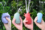 Silicone Safari Splash Animal Pourers 4 Piece Set- Brights - Toybox Tales