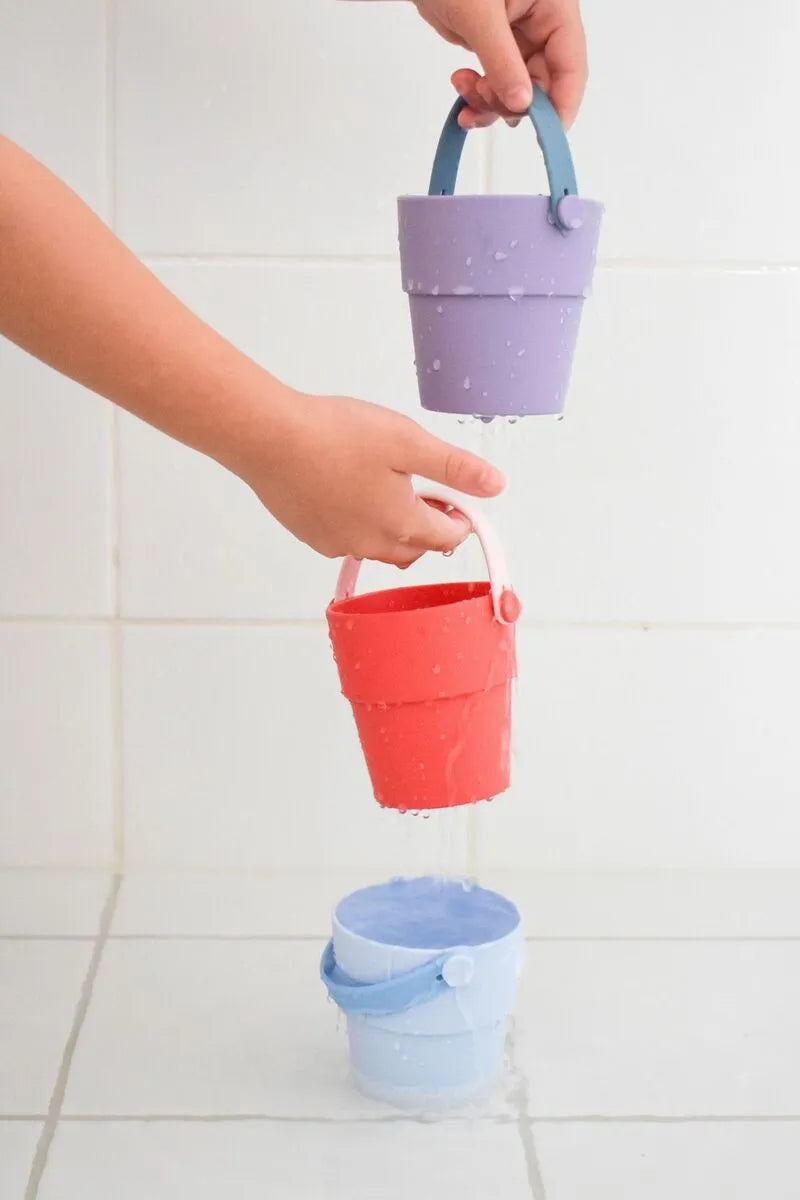 Silicone Shower Buckets 3 Piece Set - Toybox Tales