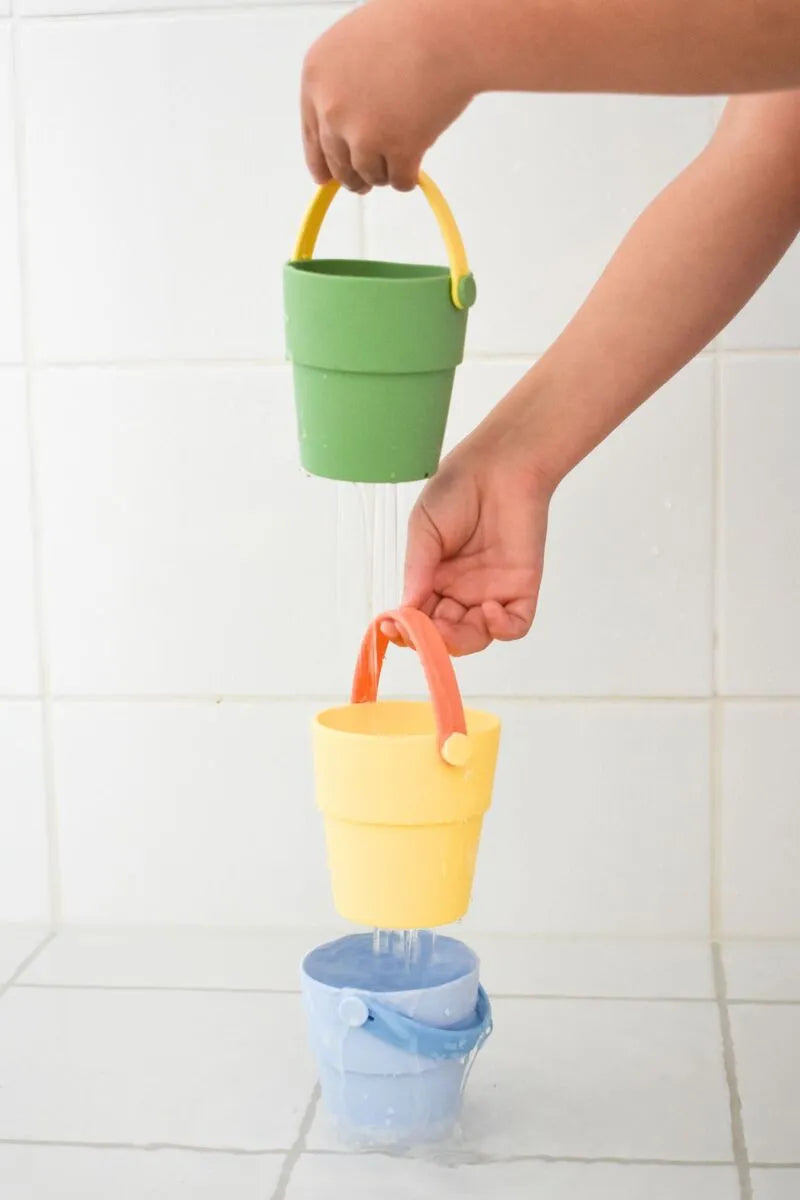 Silicone Shower Buckets 3 Piece Set - Toybox Tales