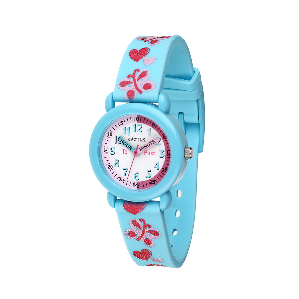 Cactus Watches | Timekeeper | Blue & Pink Butterfly - Toybox Tales