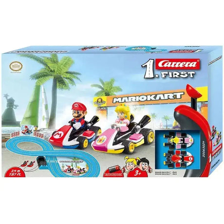 Carrera FIRST | Battery Set Mario Kart Mario & Peach 2.4m Track - Toybox Tales
