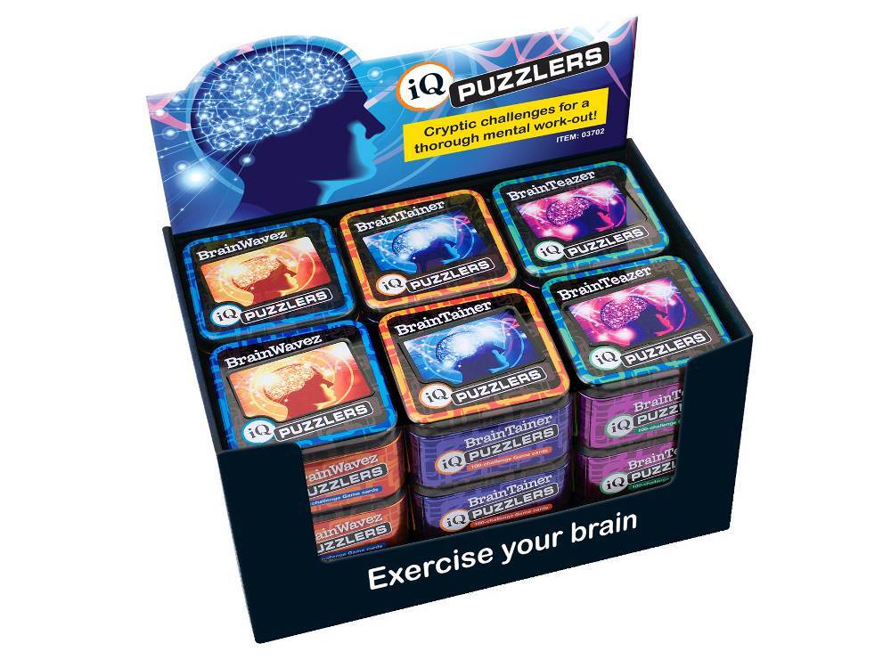 Cheatwell IQ Puzzlers Brain Teaser Tin - Toybox Tales