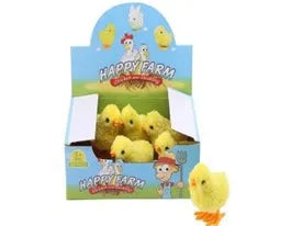 Wind Up Hopping Plush Chick - Toybox Tales