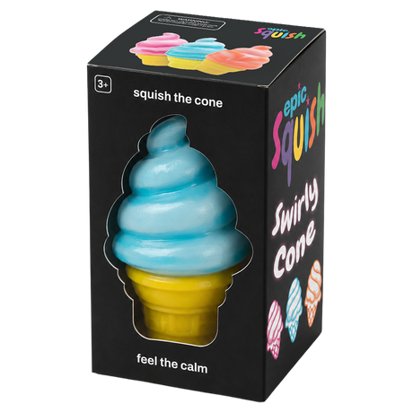 Epic Squish Swirly Cone slow-rising squishy toy