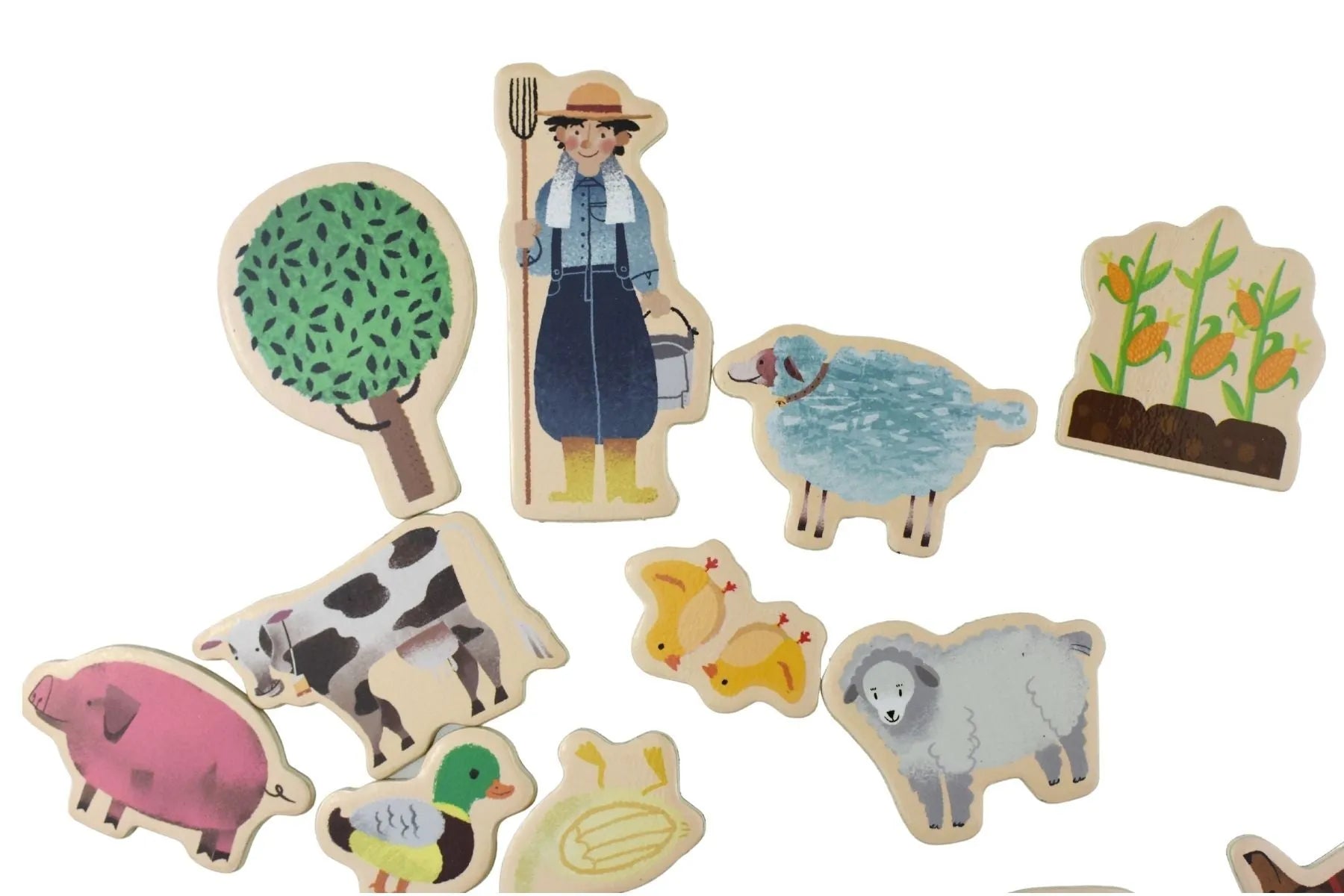 Fridge Friends Magnetic Farmyard And Animals 30 Piece