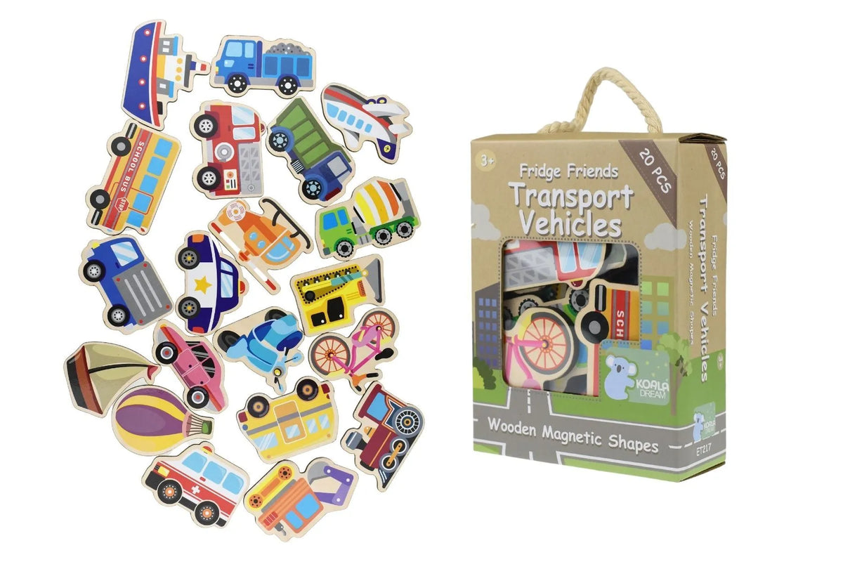 Fridge Friends Magnetic Transport Vehicles 20 Piece