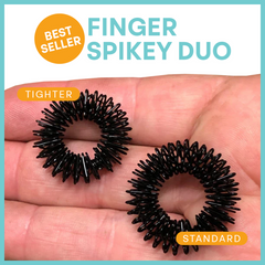 Kaiko Fidgets | Finger Spikey Duo - Standard & Tighter