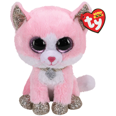 Ty Beanie Boos | Fiona the Pink Cat | Regular