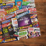Close up of vintage candy bar artwork on the Sweet Memories 1980s puzzle