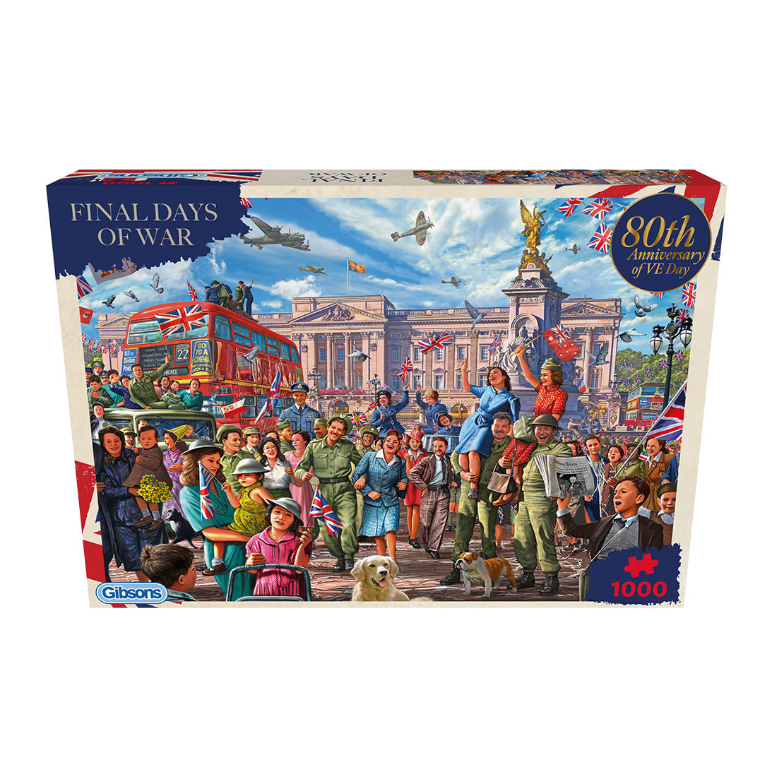 Gibsons Final Days of War 1000 piece jigsaw puzzle box