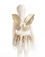 Great Pretenders | Gracious Gold Sequins Skirt, Wings & Wand Set