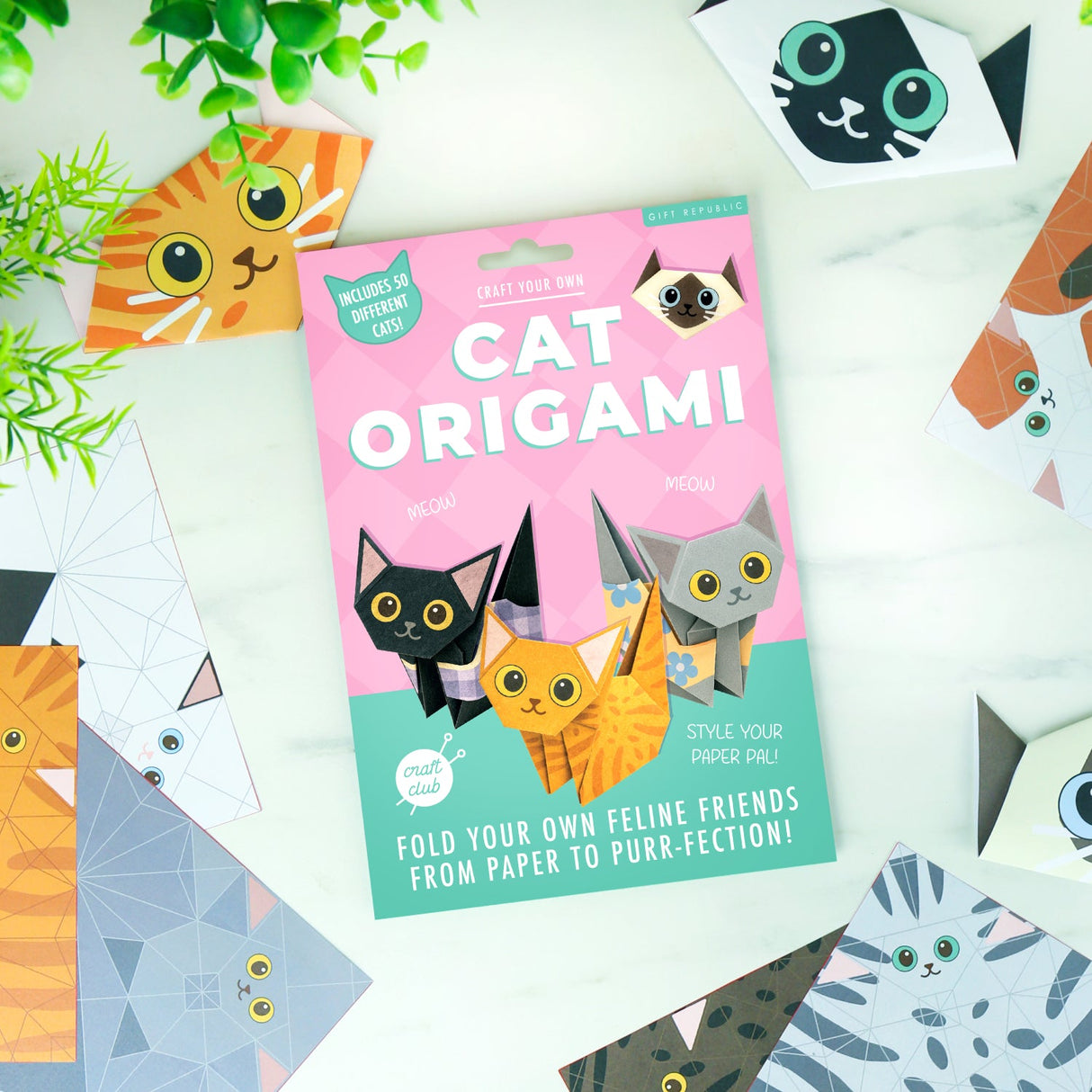 Gift Republic Create Your Own Origami Cats kit