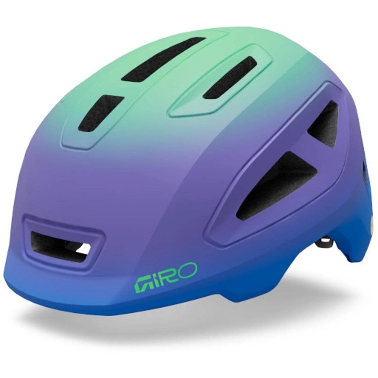 Giro Scamp II kids helmet in Matt Blue/Green fade