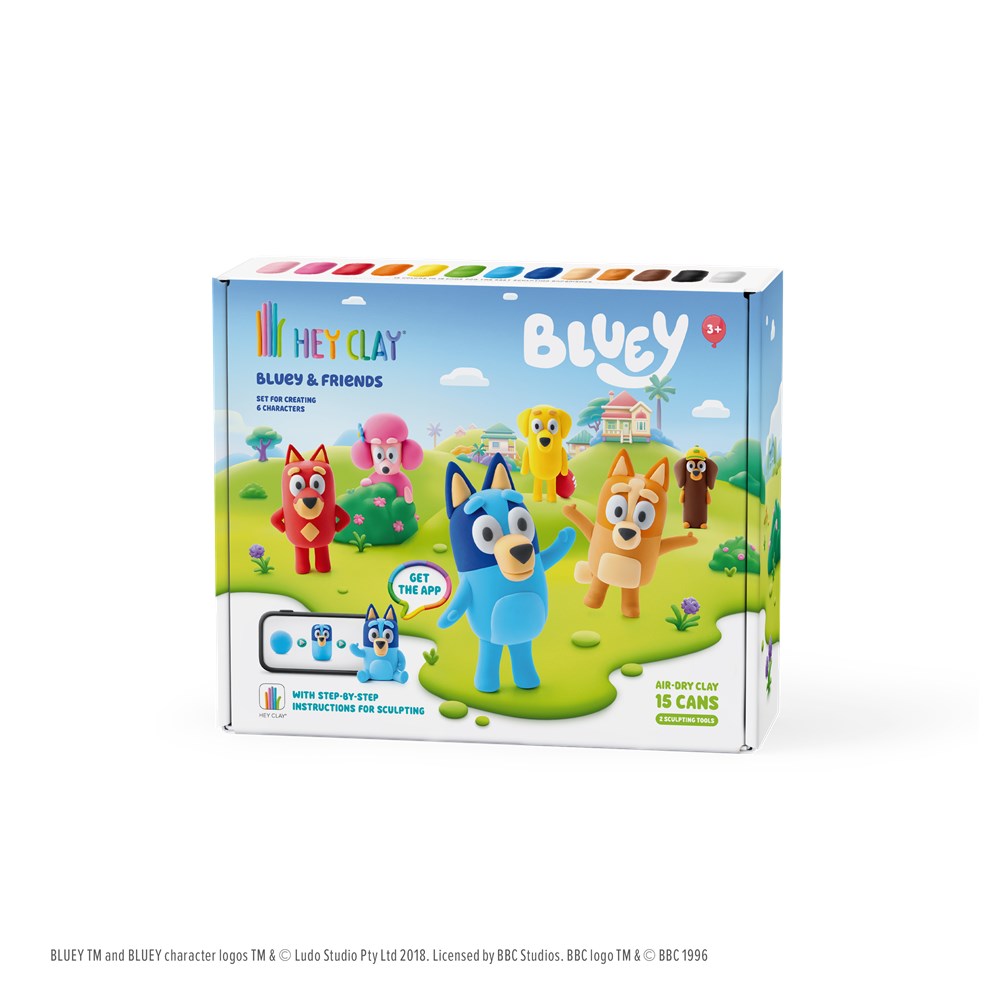 Hey Clay - Bluey and Friends Set - 15 Cans