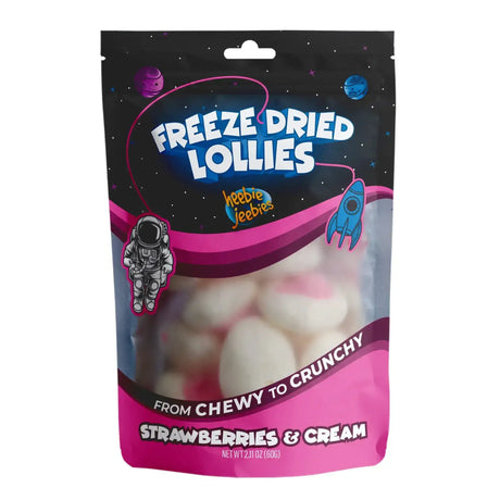 Heebie Jeebies | Freeze Dried Strawberries and Cream Lollies | Large - Toybox Tales
