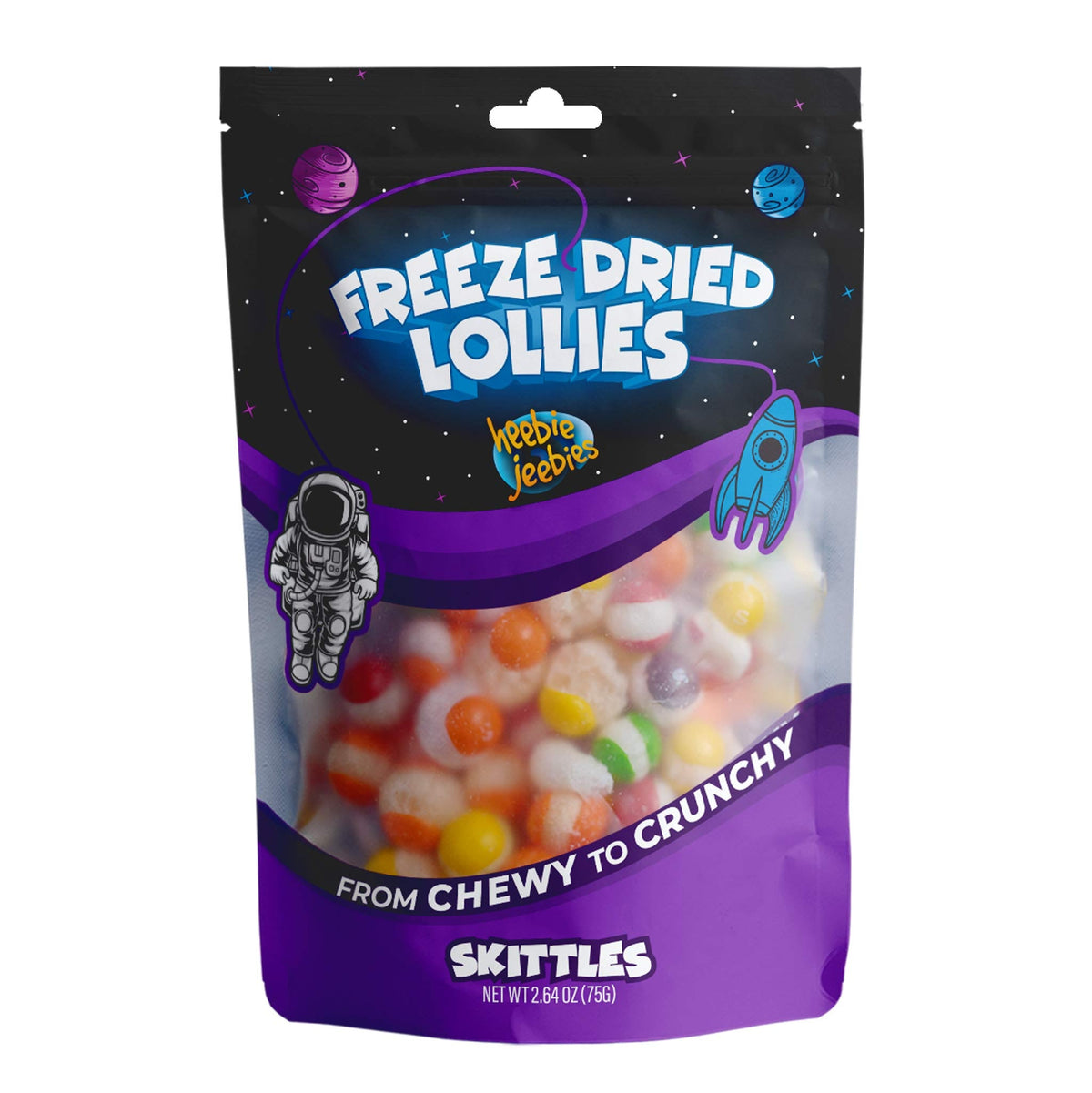 Heebie Jeebies | Freeze Dried Skittles Lollies | Large