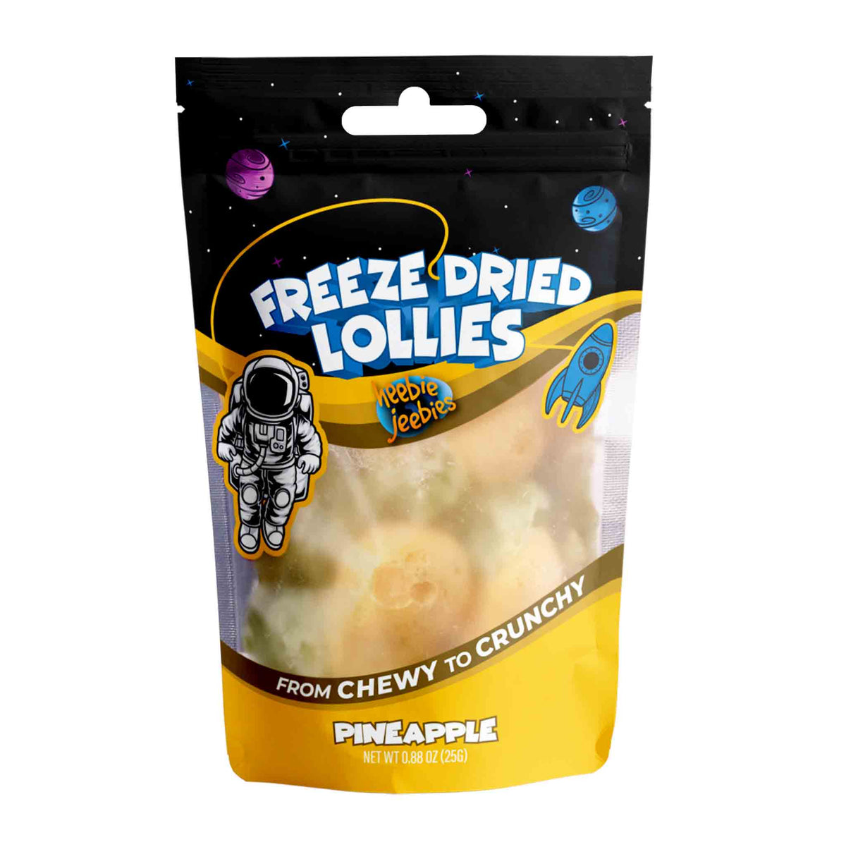 Heebie Jeebies | Freeze Dried Pineapple Lollies | Mini