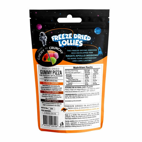 Heebie Jeebies | Freeze Dried Gummy Pizza Lollies | Mini - Toybox Tales