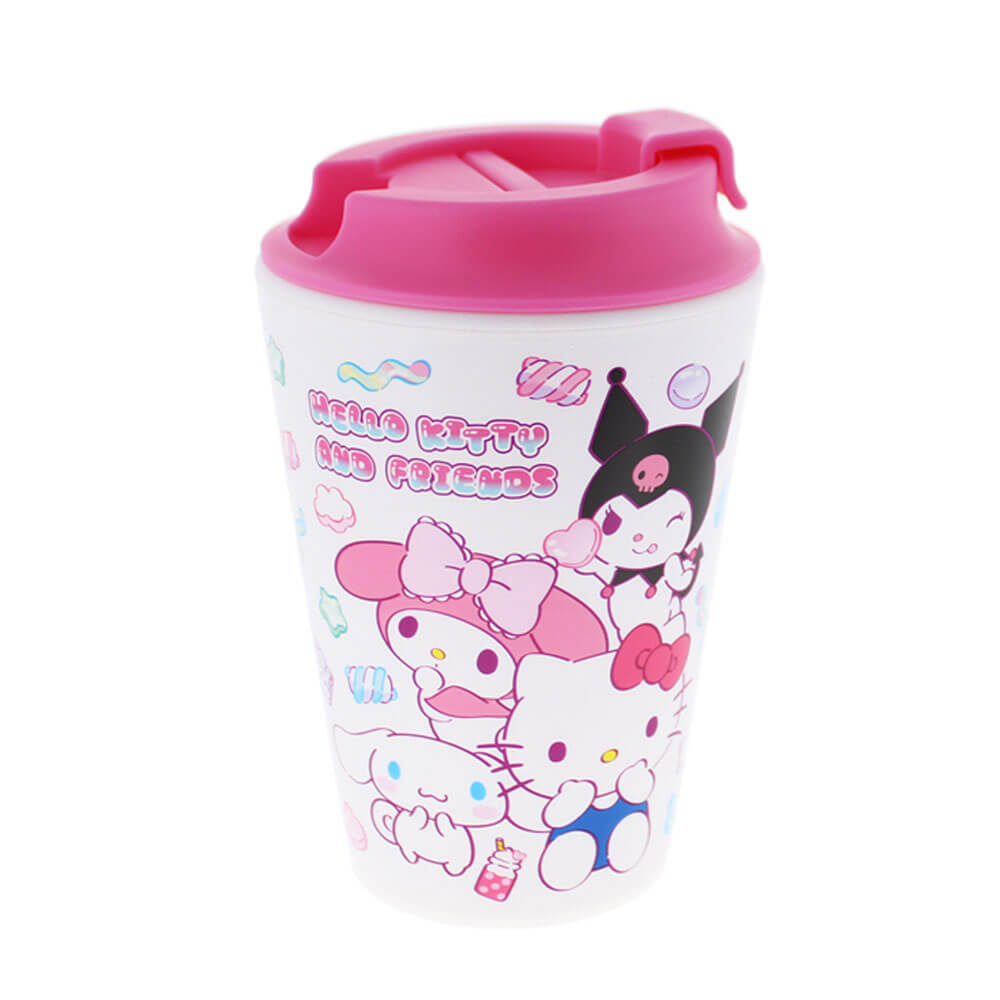 Side view of the Hello Kitty Sweets small travel mug