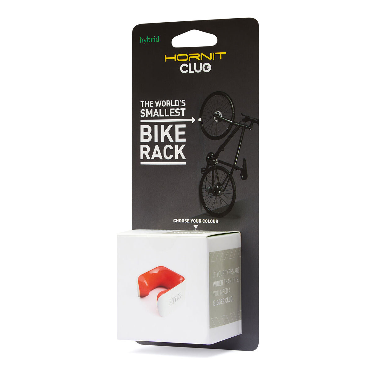 Hornit | CLUG Hybrid Bike Rack - White/Orange