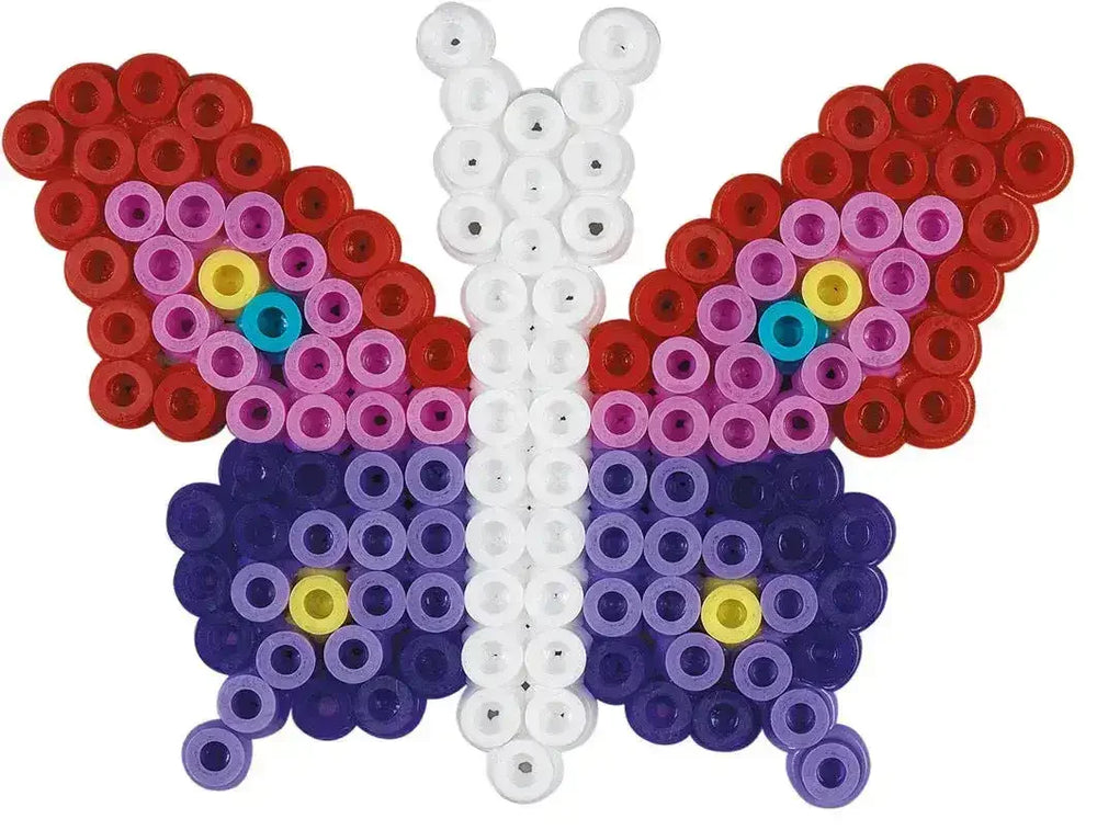 Hama Beads | Large Blister Pack | 1,100 Beads | Butterfly & Flower - Toybox Tales