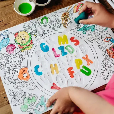 HeyDoodle - Sensory Mats - ABC | Alphabet Soup - Toybox Tales
