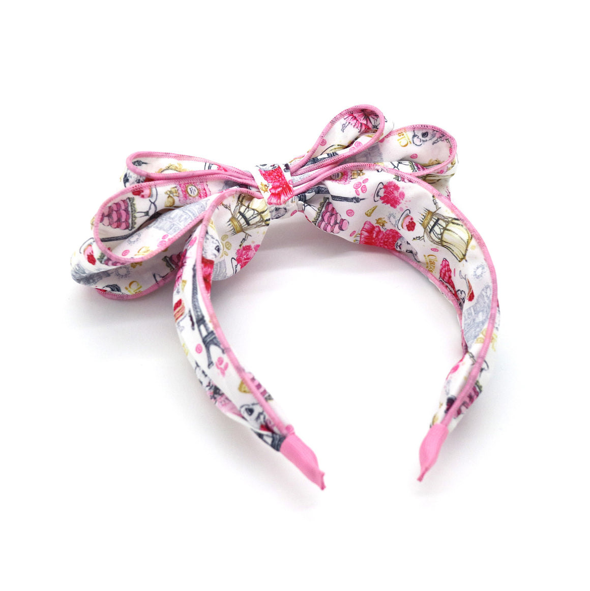 Claris Fashion Print Headband with Bow