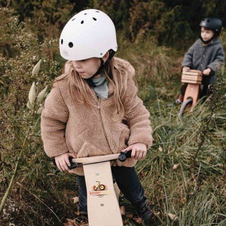 Kinderfeets Toddler Bike Helmet Matte White - Kinderfeets - Toybox Tales