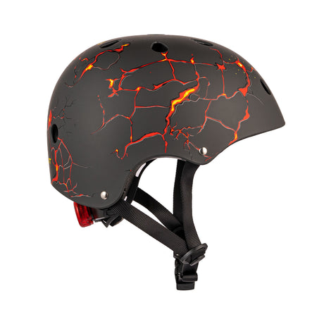 Hornit | Cycle Helmet with LED Light - Lava - Small