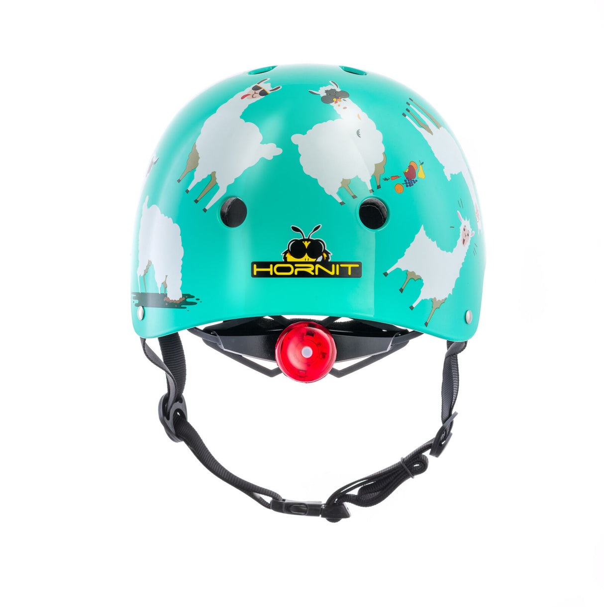 Hornit | Cycle Helmet with LED Light - Llama - Small