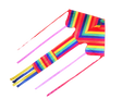 Large Rainbow single line kite