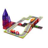 Learn & Grow - Magnetic Tile Topper - Train Track Pack (36 Piece) - Toybox Tales