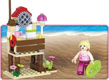 DAMAGED BOX Sluban | Girls Dream Surf Beach 84 Pieces - Toybox Tales