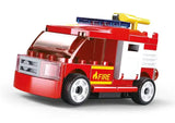 Sluban | Power Bricks | Pull Back Car Fire 55 Pcs - Toybox Tales