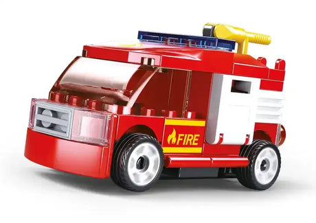 Sluban | Power Bricks | Pull Back Car Fire 55 Pcs - Toybox Tales