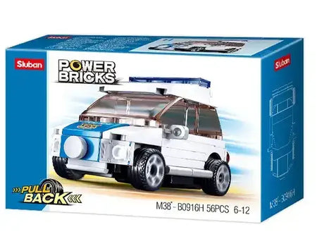 Sluban | Power Bricks | Pull Back Car 56 Pcs - Toybox Tales