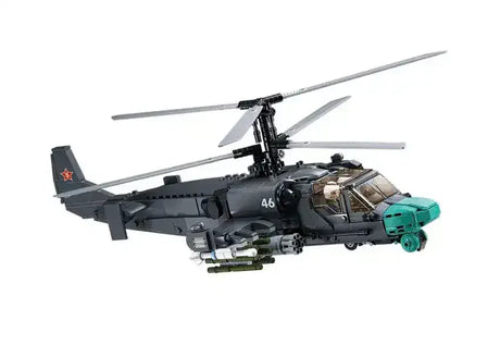Sluban | Model Bricks | Ka-52S Helicopter Gunship Scale 1:35 913 Pcs - Toybox Tales