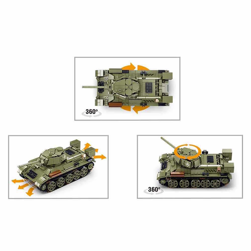 Sluban - Military T34 Remote Control Tank
