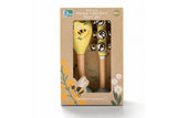Buzzy Days Bee Aussie Floral Maraca and Bellstick Set