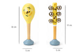 Buzzy Days Bee Aussie Floral Maraca and Bellstick Set