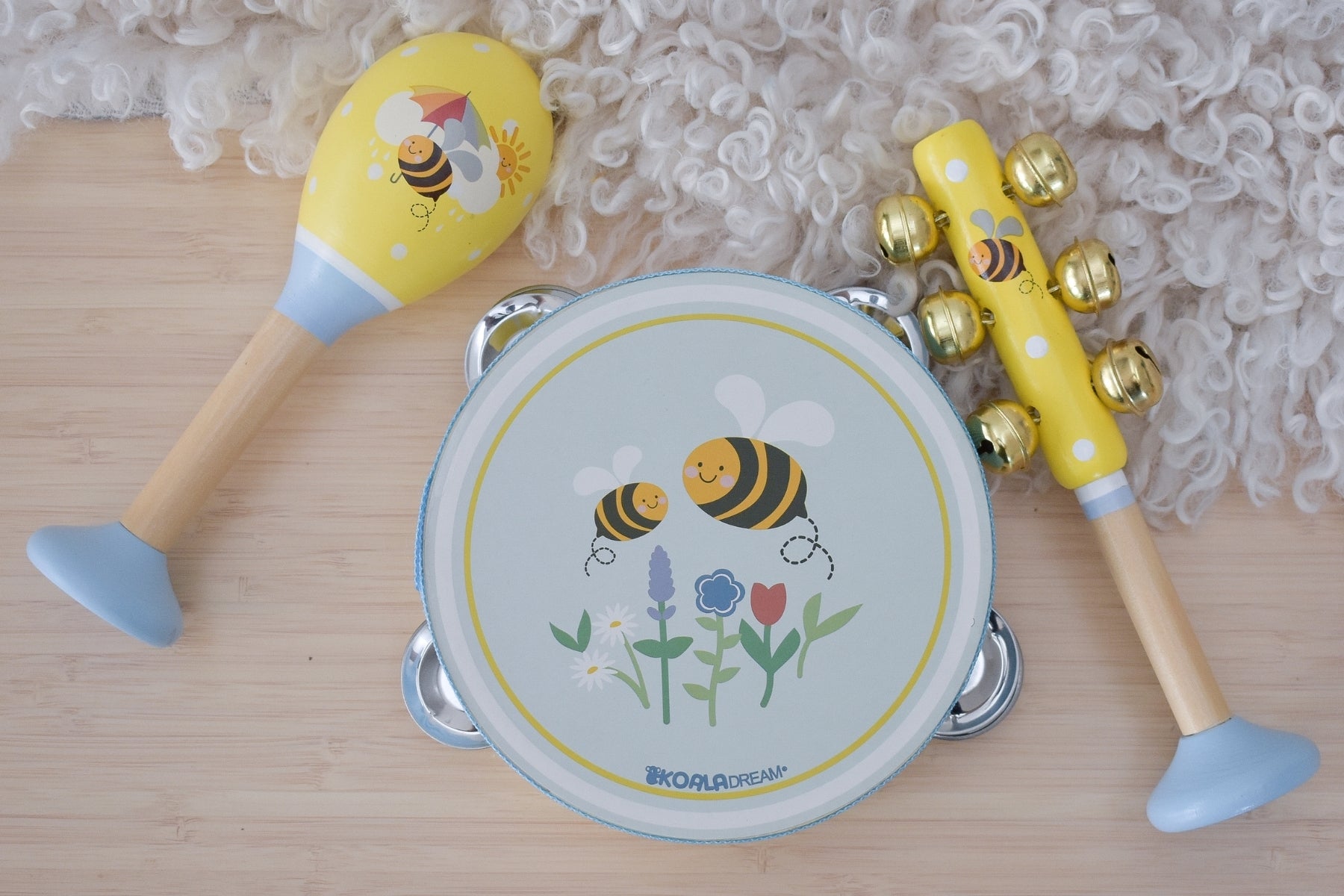 Buzzy Days Bee 3 Piece Musical Set