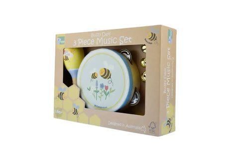 Buzzy Days Bee 3 Piece Musical Set - Toybox Tales