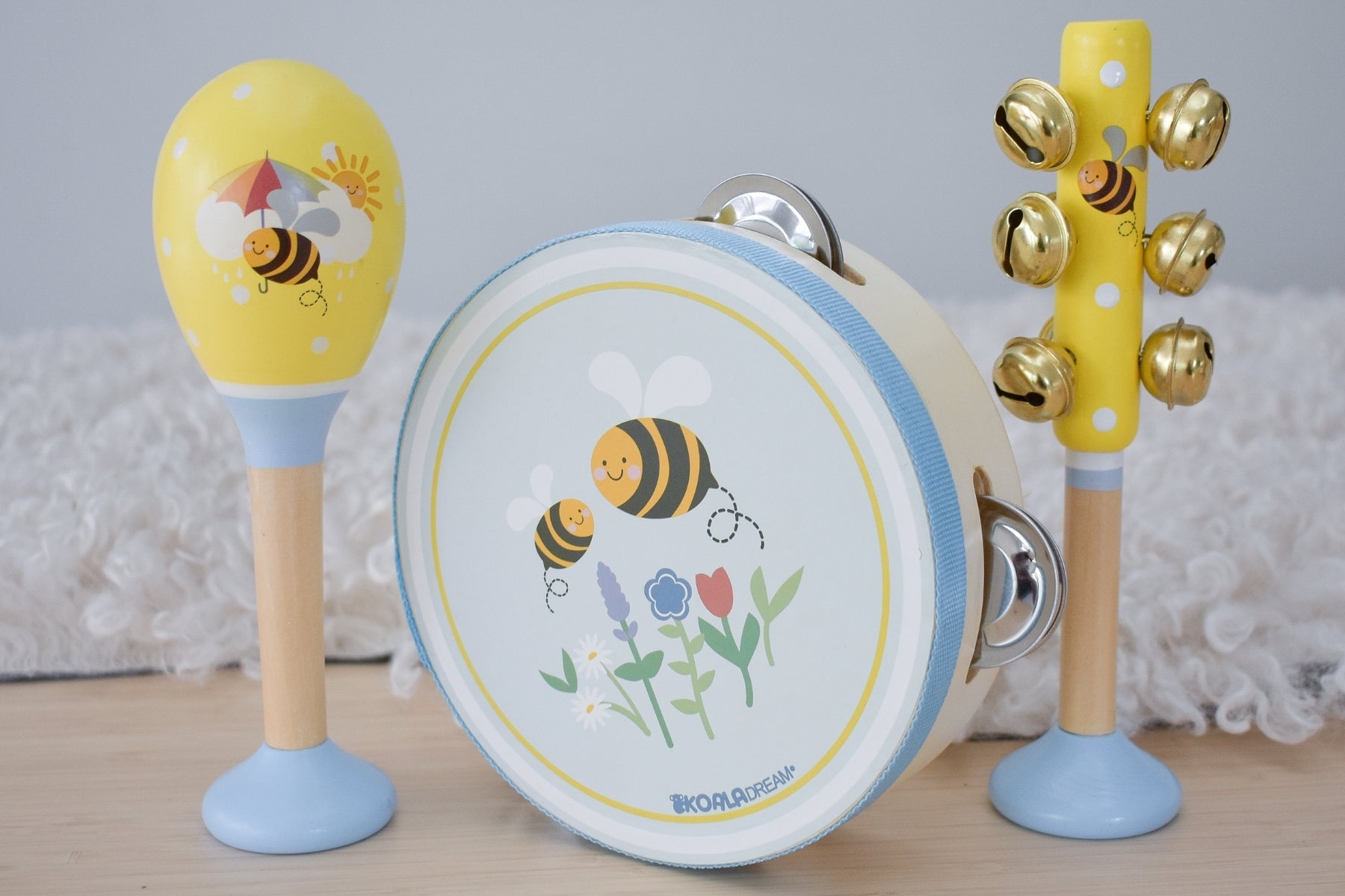 Buzzy Days Bee 3 Piece Musical Set