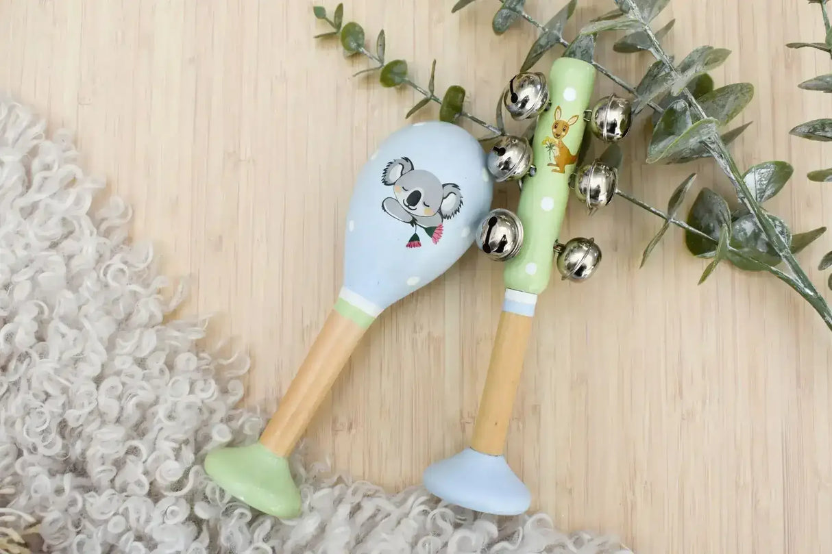 Bush Buddies Australian Animals Maraca and Bellstick Set